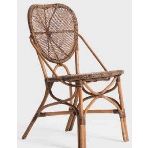 8606 SILLA EMMANUEL (RATTAN NATURAL Y MIMBRE. APILABLE)