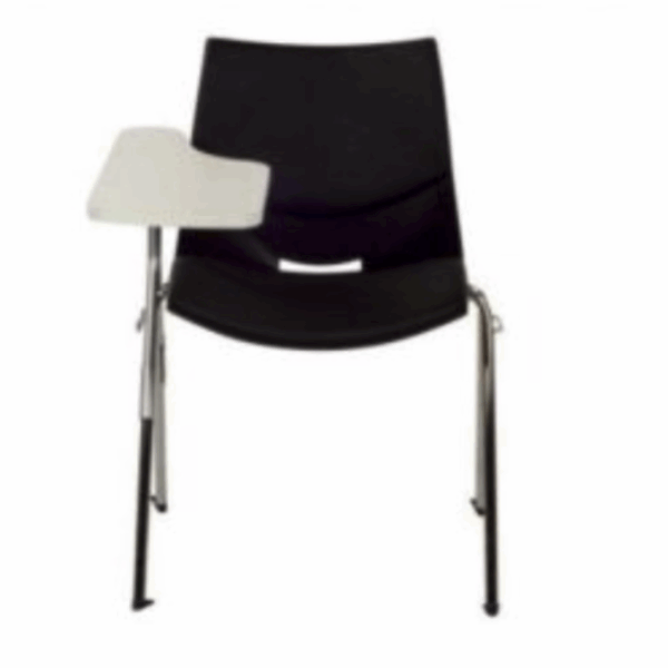 8629 SILLA SHELL TAPIZADA EN negro