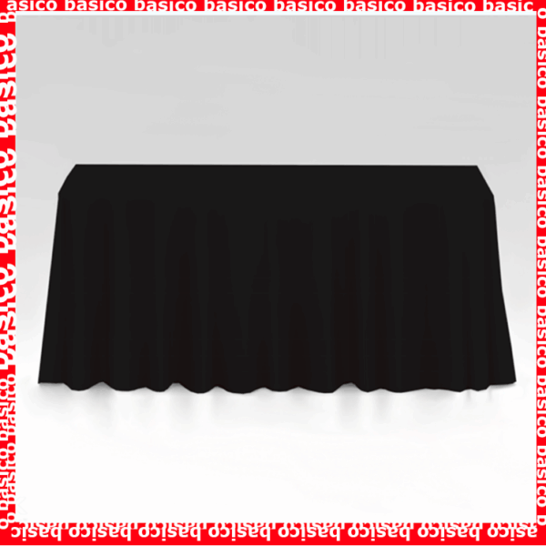 7579 MANTEL SATÉN NEGRO REC 2X0,80