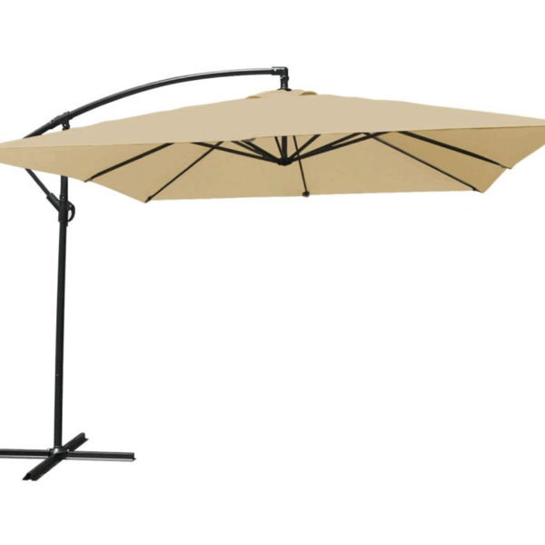 8645 Sombrilla 3x3 excéntrica beige
