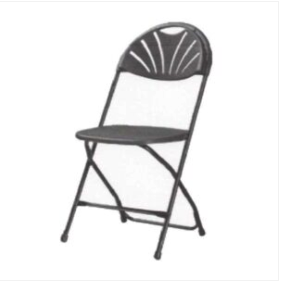 8672 Silla Plegable Glory negro