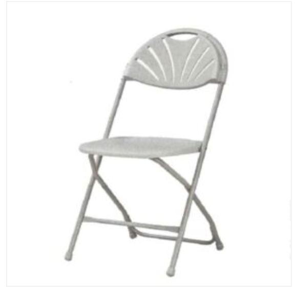 8673 Silla Plegable Glory blanco